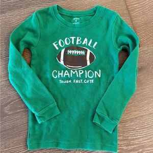 Carter's Green Football Champion Long Sleeve Tee